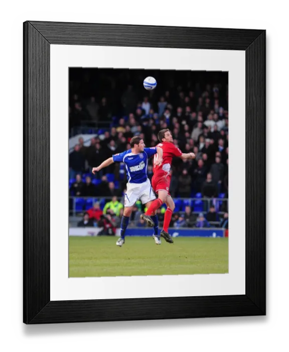 Framed Print : Bristol City vs. Ipswich Town: A Riveting Rivalry on the Pitch - Season 09-10