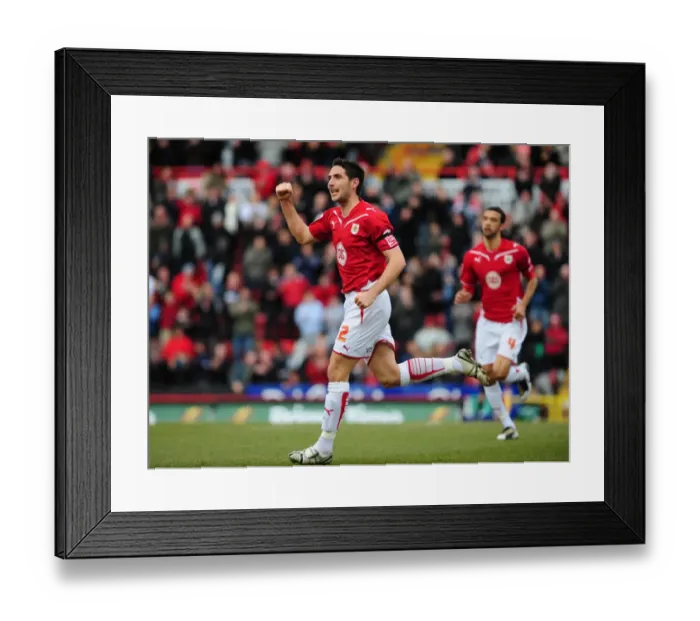 Framed Print : Bradley Orr's Euphoric Moment: Celebrating a Thrilling Goal for Bristol City Against Doncaster Rovers Framed Print : Bradley Orr's Euphoric Moment: Celebrating a Thrilling Goal for Bristol City Against Doncaster Rovers