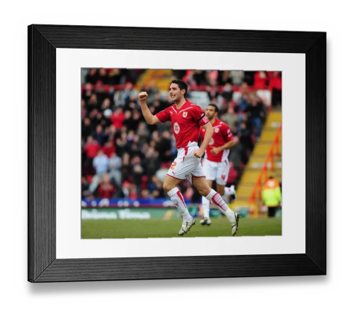 Framed Print : Bradley Orr's Euphoric Moment: Thrilling Goal Celebration for Bristol City Against Doncaster Rovers Framed Print : Bradley Orr's Euphoric Moment: Thrilling Goal Celebration for Bristol City Against Doncaster Rovers