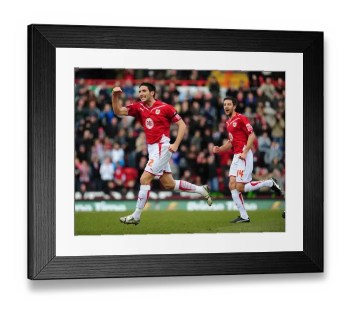 Framed Print : Bradley Orr's Euphoric Goal Celebration: A Thrilling Moment for Bristol City vs Doncaster Rovers Framed Print : Bradley Orr's Euphoric Goal Celebration: A Thrilling Moment for Bristol City vs Doncaster Rovers