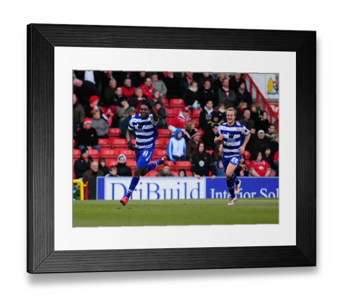 Framed Print : Jay Emmanuel-Thomas celebrates Framed Print : Jay Emmanuel-Thomas celebrates