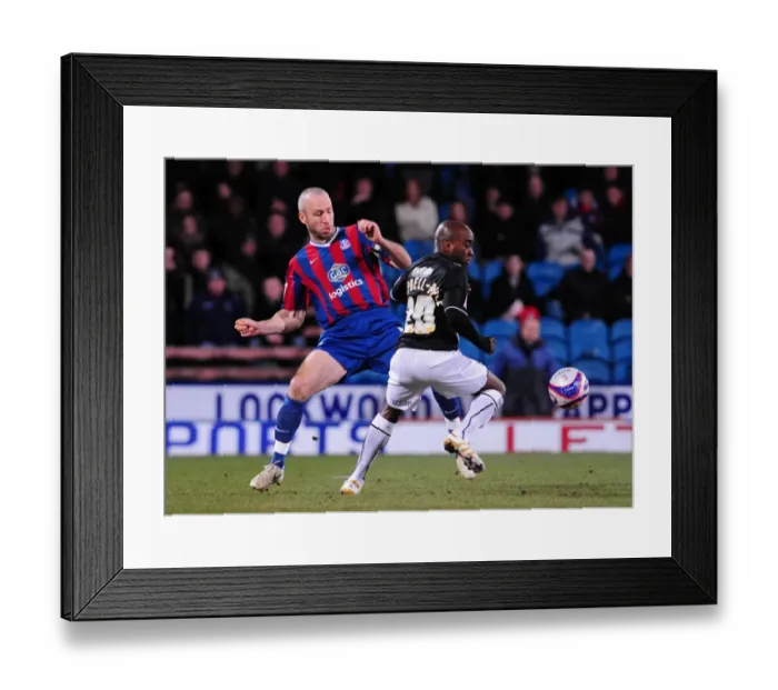 Framed Print : Derby Drama: Shaun Derry vs. Jamal Campbell-Ryce at Selhurst Park, 2010 Championship Clash