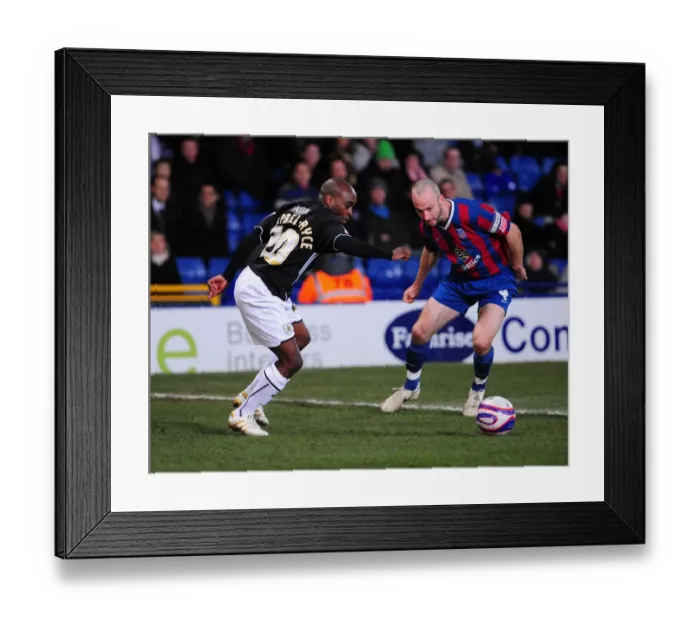 Framed Print : Battling for Control: Jamal Campbell-Ryce vs. Shaun Derry - The Intense Rivalry in the 2010 Championship Clash between Crystal Palace and Bristol City Framed Print : Battling for Control: Jamal Campbell-Ryce vs. Shaun Derry - The Intense Rivalry in the 2010 Championship Clash between Crystal Palace and Bristol City