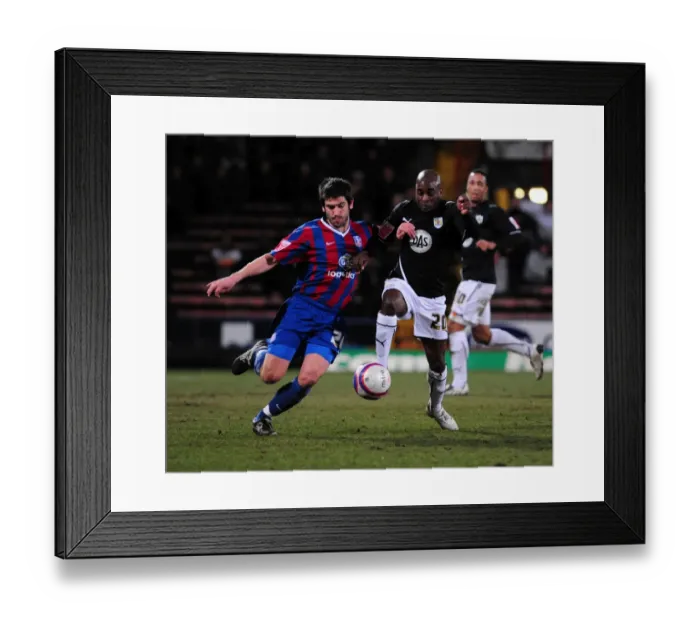 Framed Print : Battling for the Ball: Jamal Campbell-Ryce vs. Danny Butterfield in the Intense Championship Clash between Crystal Palace and Bristol City (09 / 03 / 2010) Framed Print : Battling for the Ball: Jamal Campbell-Ryce vs. Danny Butterfield in the Intense Championship Clash between Crystal Palace and Bristol City (09 / 03 / 2010)