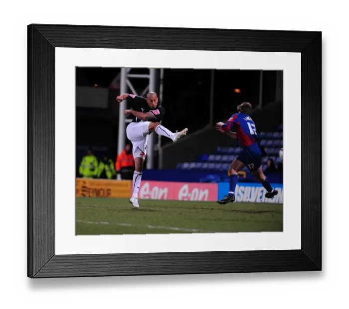 Framed Print : Chris Iwelumo's Shot at Selhurst Park: Bristol City vs Crystal Palace, Championship 2010 Framed Print : Chris Iwelumo's Shot at Selhurst Park: Bristol City vs Crystal Palace, Championship 2010