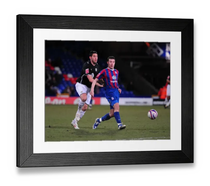 Framed Print : Bradley Orr vs Darren Ambrose: Battle for the Ball in Championship Clash between Crystal Palace and Bristol City (09 / 03 / 2010)