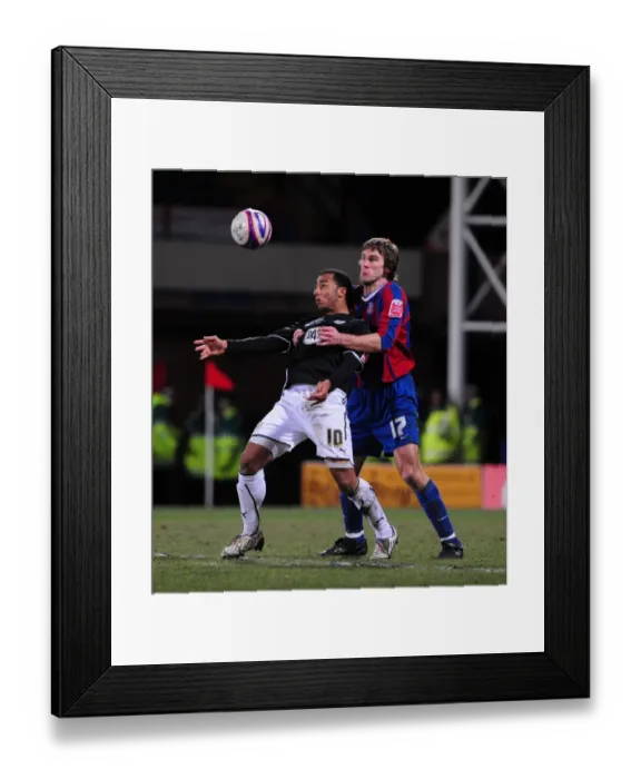 Framed Print : Battling for Championship Supremacy: Nicky Maynard vs. Matt Lawrence (09 / 03 / 2010) Framed Print : Battling for Championship Supremacy: Nicky Maynard vs. Matt Lawrence (09 / 03 / 2010)