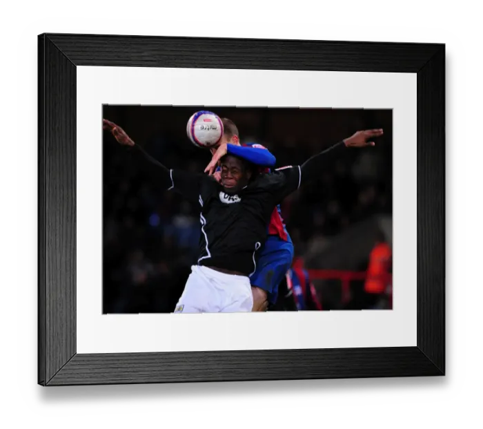Framed Print : Clash in the Championship: Akinde vs. Hill - Crystal Palace vs. Bristol City, 09 / 03 / 2010