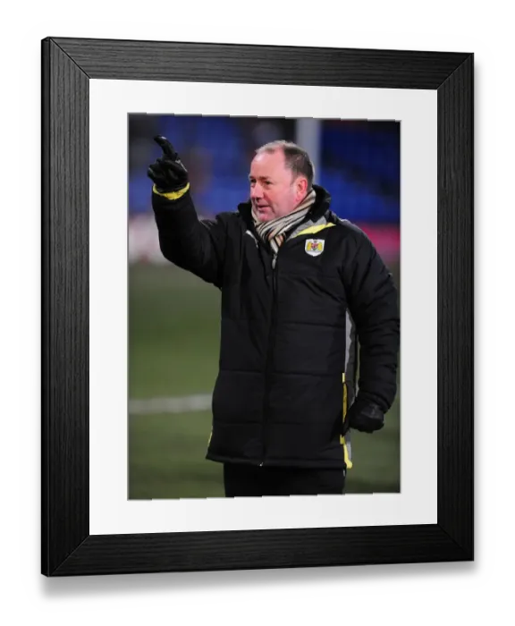 Framed Print : Gary Johnson and Bristol City Take on Crystal Palace in 2010 Championship Clash at Selhurst Park