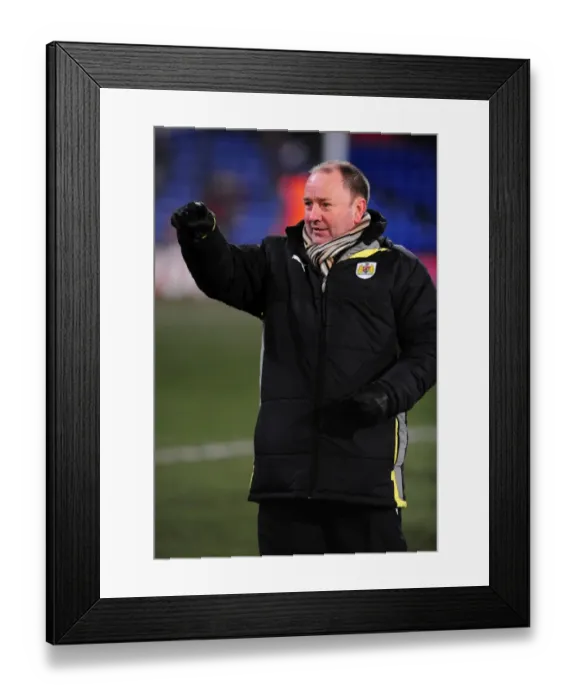 Framed Print : Gary Johnson and Bristol City Take on Crystal Palace in Championship Clash at Selhurst Park, 2010