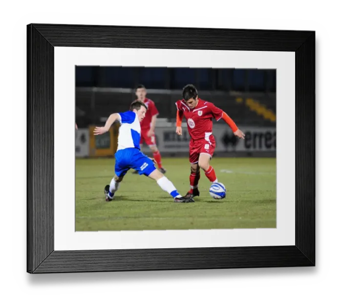 Framed Print : Bristol Derby: Season 09-10 - Bristol City vs. Bristol Rovers