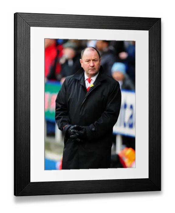 Framed Print : Gary Johnson Leads Bristol City at Reading, Championship Clash - March 13, 2010