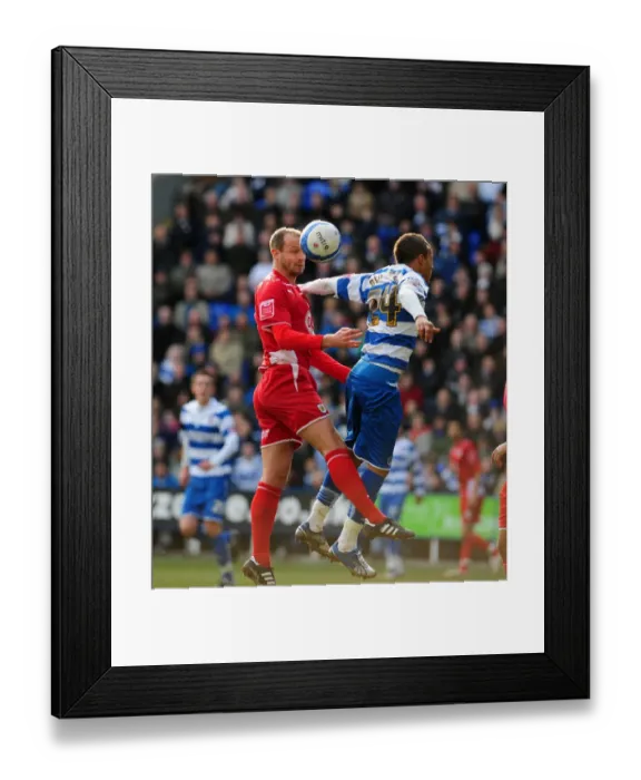 Framed Print : Clash in the Championship: Carey vs. Bertrand - Reading vs. Bristol City, 13 / 03 / 2010 Framed Print : Clash in the Championship: Carey vs. Bertrand - Reading vs. Bristol City, 13 / 03 / 2010