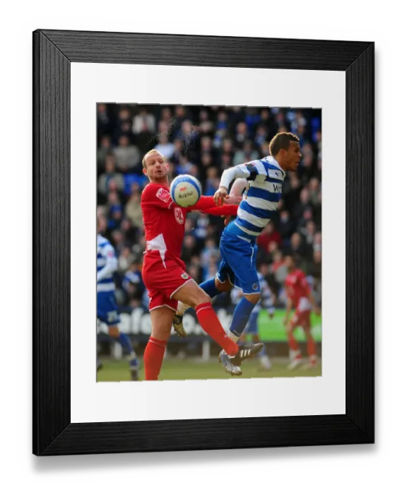 Framed Print : Clash in the Championship: Carey vs. Bertrand - Aerial Battle at Madejski Stadium, 2010 Framed Print : Clash in the Championship: Carey vs. Bertrand - Aerial Battle at Madejski Stadium, 2010