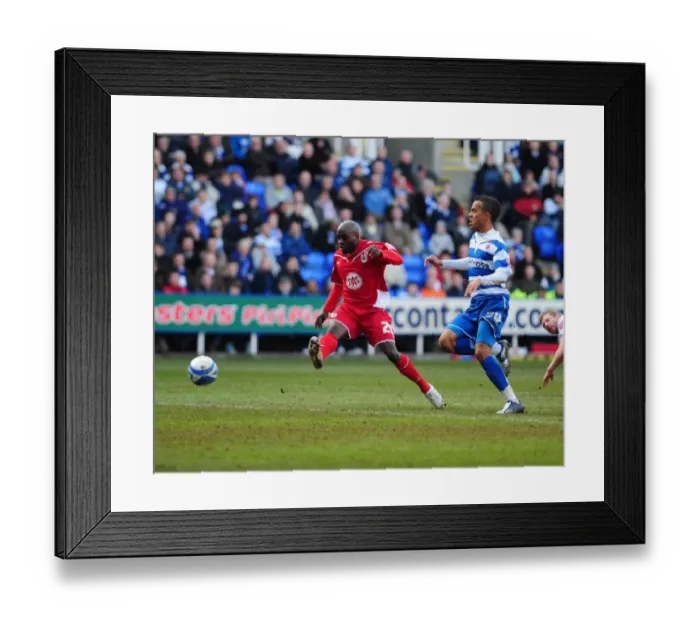 Framed Print : Jamal Campbell-Ryce's Thwarted Goal Attempt vs. Reading, Championship 2010