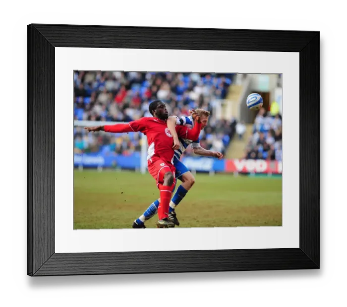 Framed Print : Battling for Control: Akinde vs. Gunnarsson in the Intense Championship Showdown between Reading and Bristol City (13 / 03 / 2010) Framed Print : Battling for Control: Akinde vs. Gunnarsson in the Intense Championship Showdown between Reading and Bristol City (13 / 03 / 2010)