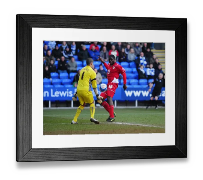 Framed Print : Disallowed Goal: Akindode's Effort Fouls Gunnarsson in Reading vs. Bristol City (13 / 03 / 2010) Framed Print : Disallowed Goal: Akindode's Effort Fouls Gunnarsson in Reading vs. Bristol City (13 / 03 / 2010)