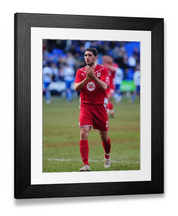 Framed Print : Bradley Orr of Bristol City Thanks Fans after Reading Victory, Championship 2010 Framed Print : Bradley Orr of Bristol City Thanks Fans after Reading Victory, Championship 2010