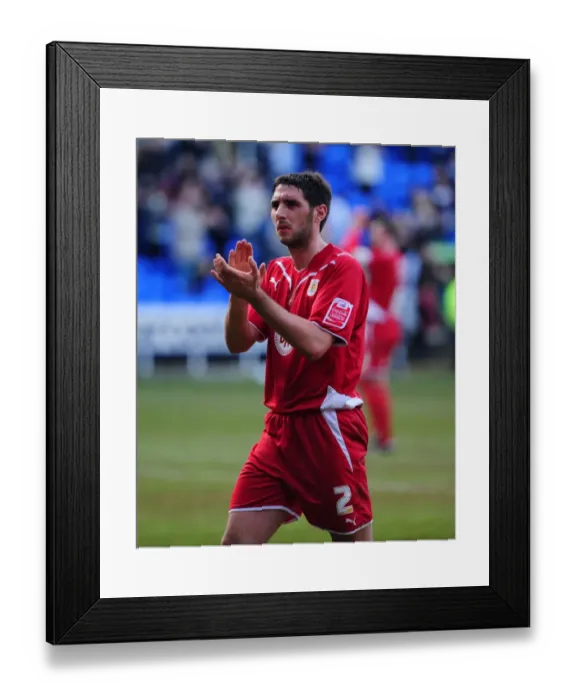 Framed Print : Bradley Orr of Bristol City Thanks Fans after Championship Victory at Reading, 2010