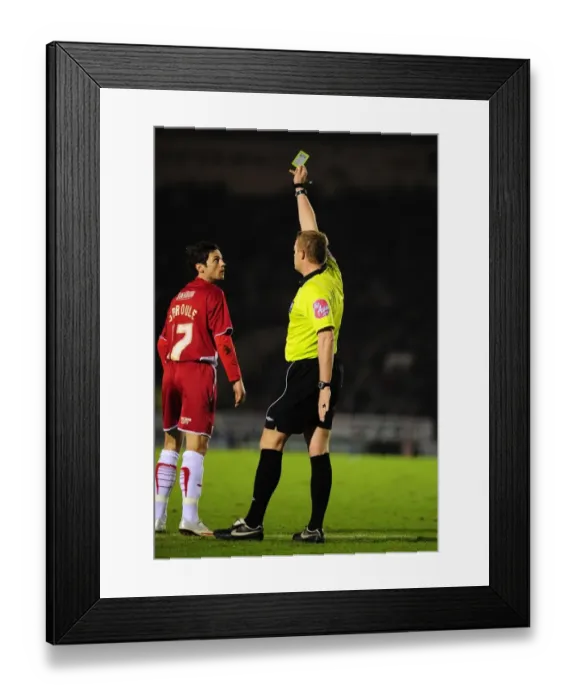 Framed Print : Bristol City's Ivan Sproule Booked in Championship Clash vs. Plymouth Argyle (16-03-2010) Framed Print : Bristol City's Ivan Sproule Booked in Championship Clash vs. Plymouth Argyle (16-03-2010)