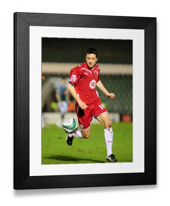 Framed Print : Bristol City's Cole Skuse in Action against Plymouth Argyle, Championship Match, Home Park, 16th March 2010 Framed Print : Bristol City's Cole Skuse in Action against Plymouth Argyle, Championship Match, Home Park, 16th March 2010