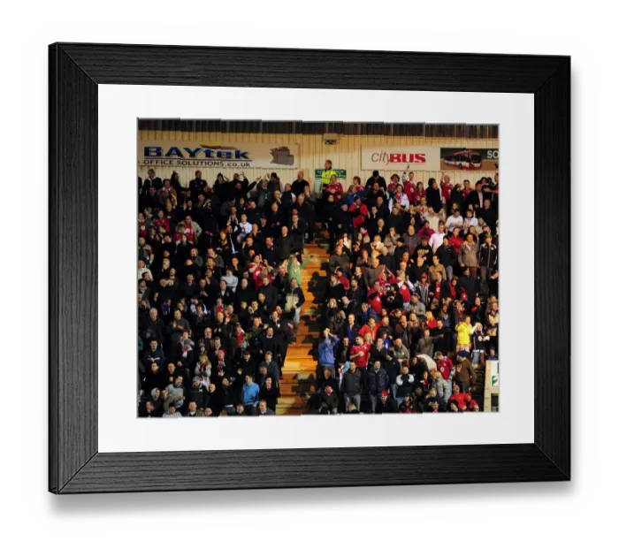 Framed Print : Bristol City Fans in Action: Championship Clash against Plymouth Argyle (16-03-2010) Framed Print : Bristol City Fans in Action: Championship Clash against Plymouth Argyle (16-03-2010)