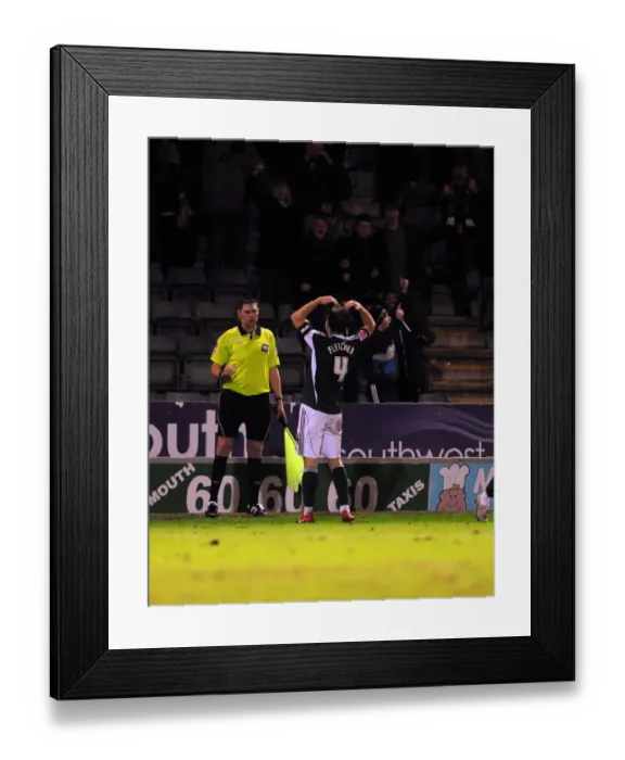 Framed Print : Carl Fletcher's Winning Goal: Plymouth Argyle vs. Bristol City, Championship Match, Home Park, 16-03-2010 Framed Print : Carl Fletcher's Winning Goal: Plymouth Argyle vs. Bristol City, Championship Match, Home Park, 16-03-2010