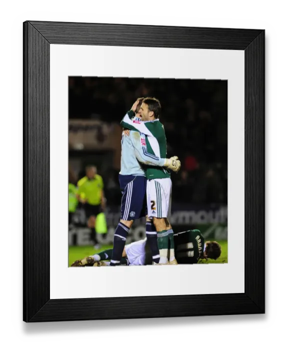 Framed Print : Bristol City's Victory: Duguid and Stockdale Celebrate in Plymouth Argyle's Home Park, Championship 2010 Framed Print : Bristol City's Victory: Duguid and Stockdale Celebrate in Plymouth Argyle's Home Park, Championship 2010