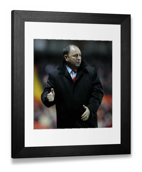 Framed Print : Gary Johnson - Championing Bristol City in the 2010 Championship Season