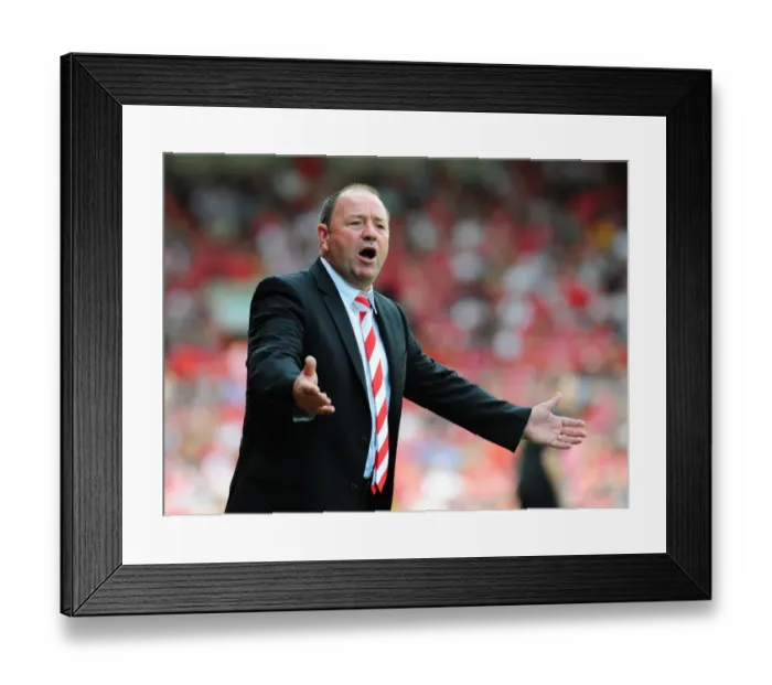 Framed Print : Gary Johnson - Manager of Bristol City Football Club, 2010 Championship Season