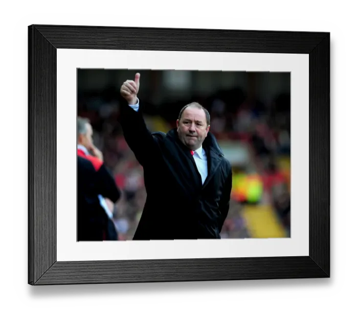 Framed Print : Gary Johnson Leads Bristol City in Championship Clash Against Preston North End - 09 / 03 / 2010