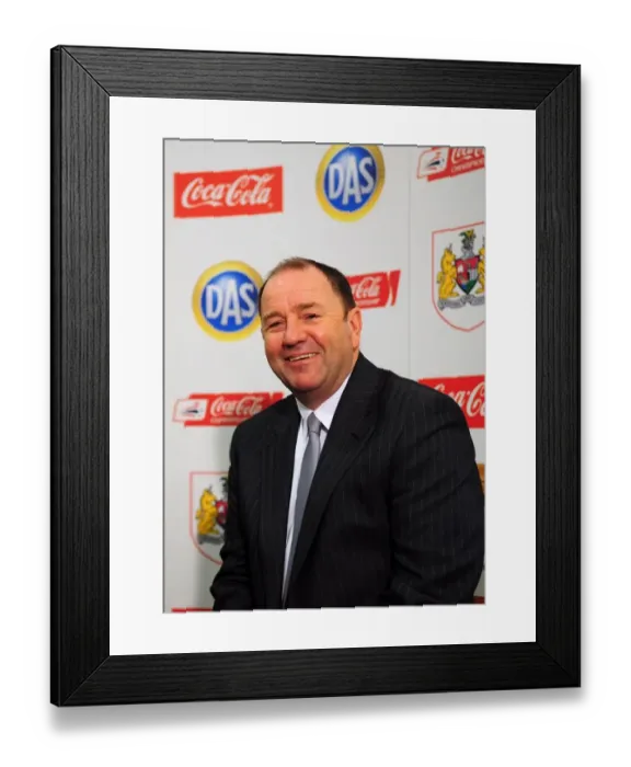 Framed Print : Farewell Gary Johnson: A Bittersweet Championship Moment at Ashton Gate Framed Print : Farewell Gary Johnson: A Bittersweet Championship Moment at Ashton Gate