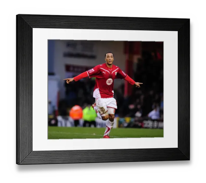 Framed Print : Nicky Maynard's Thrilling Goal Celebration: Bristol City vs. Newcastle United, Championship Match, 2003-10, Ashton Gate Stadium Framed Print : Nicky Maynard's Thrilling Goal Celebration: Bristol City vs. Newcastle United, Championship Match, 2003-10, Ashton Gate Stadium
