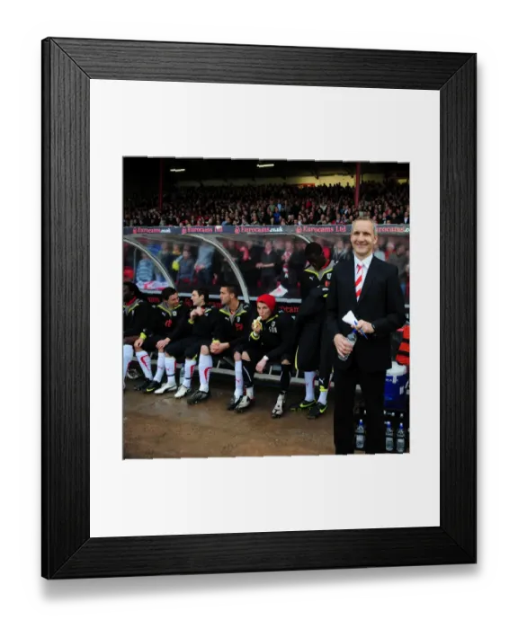 Framed Print : Keith Millen Leads Bristol City Against Newcastle United in Championship Showdown at Ashton Gate, 2010