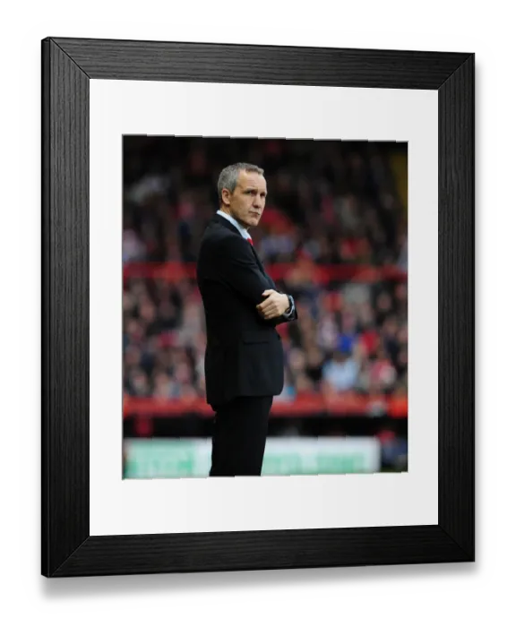 Framed Print : Keith Millen and Bristol City Take on Newcastle United in Championship Clash at Ashton Gate, 2010