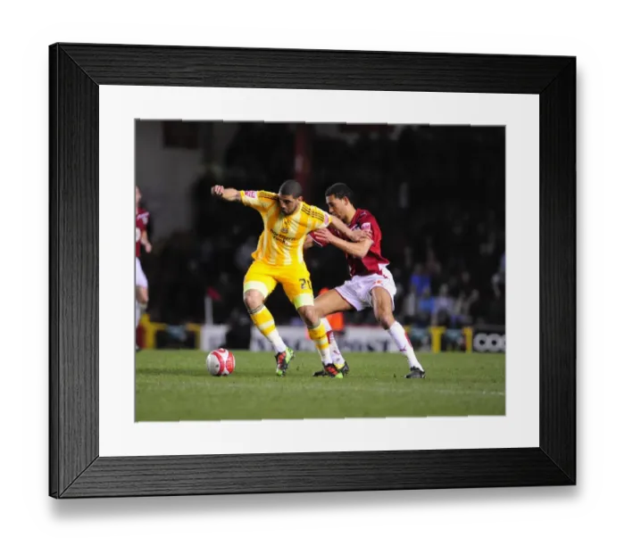 Framed Print : Battling for Championship Supremacy: Nyatanga vs. Best - Bristol City vs. Newcastle United (2010) Framed Print : Battling for Championship Supremacy: Nyatanga vs. Best - Bristol City vs. Newcastle United (2010)