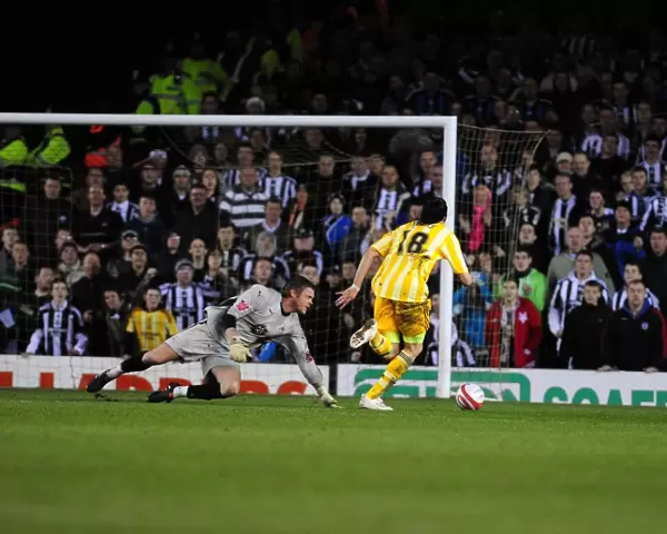 Jonas Gutierrez Scores Newcastle United's First Goal Against Bristol City in 2010 Championship Match
