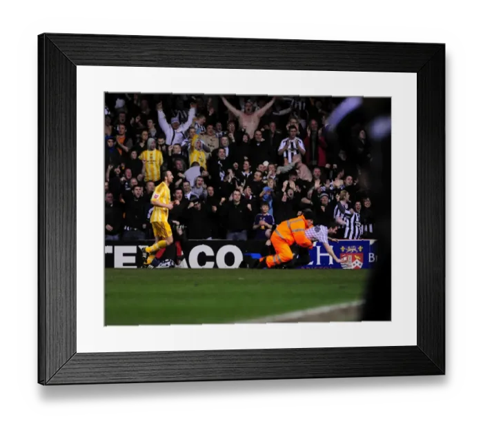 Framed Print : Brawl at Ashton Gate: Newcastle Fan Tackled by Steward During Championship Clash Between Bristol City and Newcastle United - 20 / 03 / 2010 Framed Print : Brawl at Ashton Gate: Newcastle Fan Tackled by Steward During Championship Clash Between Bristol City and Newcastle United - 20 / 03 / 2010
