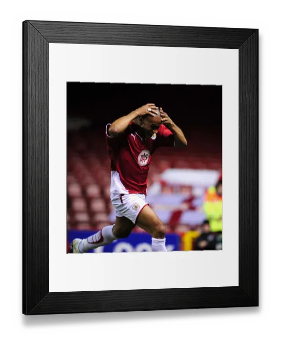 Framed Print : Thrilling Championship Match: Danny Haynes Scores the Opener for Bristol City against Barnsley at Ashton Gate Stadium (23 / 03 / 2010) Framed Print : Thrilling Championship Match: Danny Haynes Scores the Opener for Bristol City against Barnsley at Ashton Gate Stadium (23 / 03 / 2010)