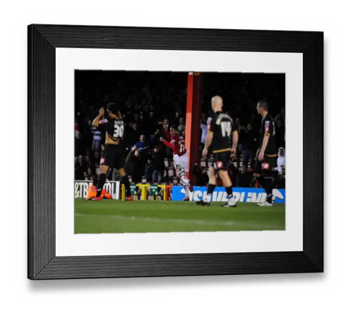 Framed Print : Nicky Maynard's Thrilling Goal Celebration: Bristol City vs Barnsley, Championship 2010 Framed Print : Nicky Maynard's Thrilling Goal Celebration: Bristol City vs Barnsley, Championship 2010