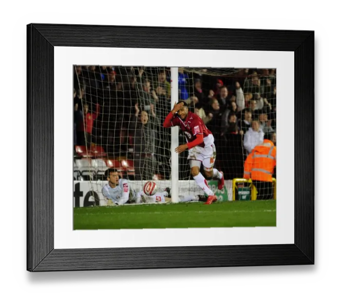 Framed Print : Thrilling Nicky Maynard Goal Celebration: Bristol City's Championship Victory Over Barnsley (23 / 03 / 2010) Framed Print : Thrilling Nicky Maynard Goal Celebration: Bristol City's Championship Victory Over Barnsley (23 / 03 / 2010)