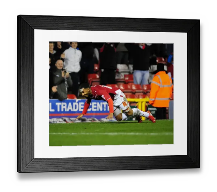 Framed Print : Thrilling Nicky Maynard Goal Celebration: Championship Winning Moment for Bristol City vs. Barnsley (23 / 03 / 2010) Framed Print : Thrilling Nicky Maynard Goal Celebration: Championship Winning Moment for Bristol City vs. Barnsley (23 / 03 / 2010)