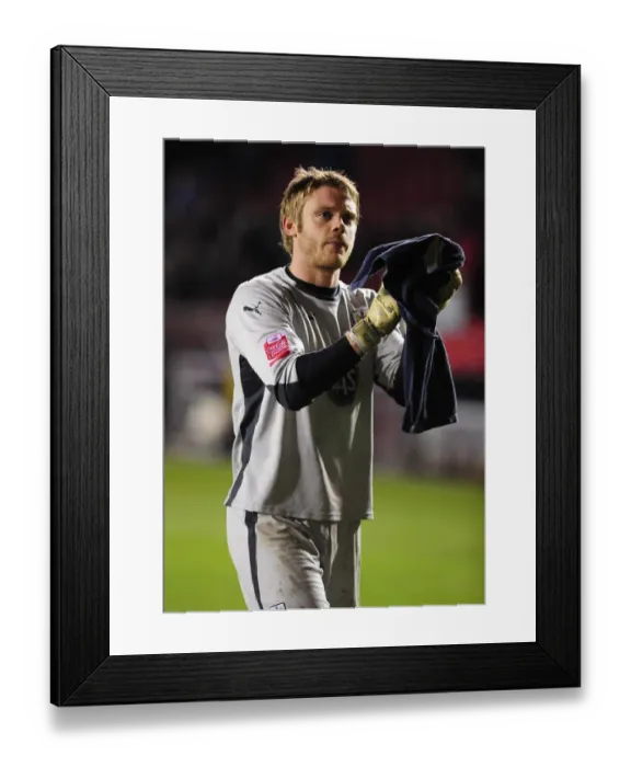 Framed Print : Bristol City's Dean Gerken in Action: Championship Clash vs Barnsley (23 / 03 / 2010)