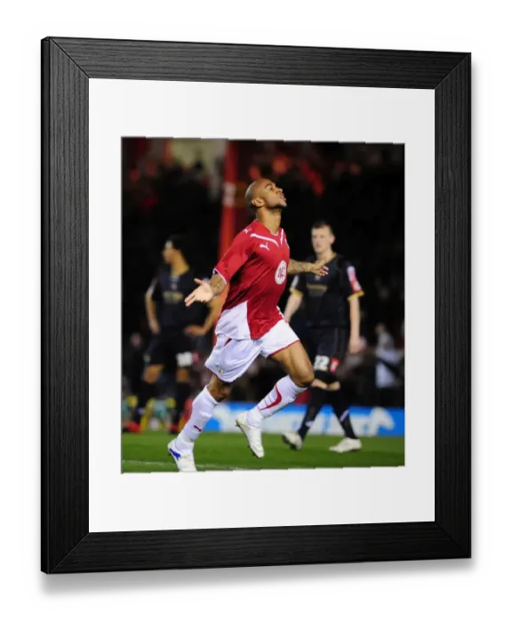 Framed Print : Bristol City's Danny Haynes Goal Celebration: Championship Clash Against Barnsley (23 / 03 / 2010) Framed Print : Bristol City's Danny Haynes Goal Celebration: Championship Clash Against Barnsley (23 / 03 / 2010)