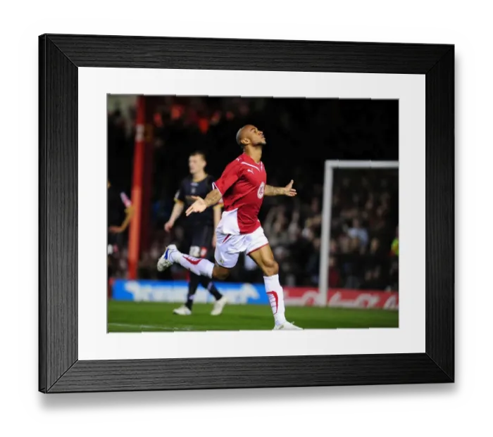Framed Print : Bristol City's Danny Haynes Thrilling Goal Celebration vs Barnsley (Championship, 23 / 03 / 2010) Framed Print : Bristol City's Danny Haynes Thrilling Goal Celebration vs Barnsley (Championship, 23 / 03 / 2010)