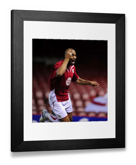 Framed Print : Thrilling Moment: Danny Haynes Scores the Opener for Bristol City against Barnsley in Championship Match (23 / 03 / 2010) Framed Print : Thrilling Moment: Danny Haynes Scores the Opener for Bristol City against Barnsley in Championship Match (23 / 03 / 2010)