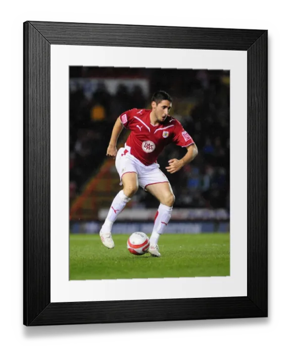 Framed Print : Bradley Orr of Bristol City in Action against Barnsley at Ashton Gate Stadium, 2010 Championship Match