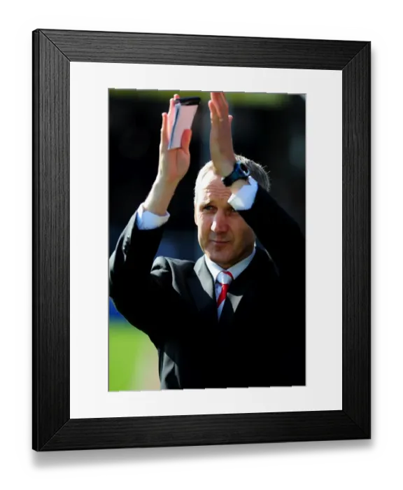 Framed Print : Keith Millen Leads Bristol City in Championship Clash at Peterborough, March 2010