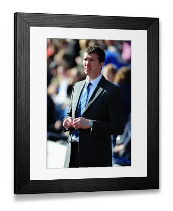Framed Print : Jim Gannon Leads Peterborough Against Bristol City in Championship Clash, March 2010 Framed Print : Jim Gannon Leads Peterborough Against Bristol City in Championship Clash, March 2010