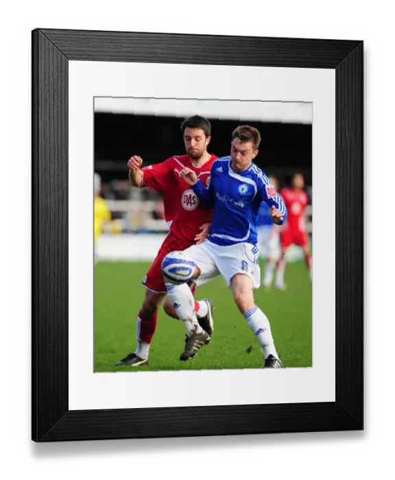 Framed Print : Battling for Supremacy: Cole Skuse vs. Lee Frecklington in Peterborough vs. Bristol City Championship Clash, 2010 Framed Print : Battling for Supremacy: Cole Skuse vs. Lee Frecklington in Peterborough vs. Bristol City Championship Clash, 2010